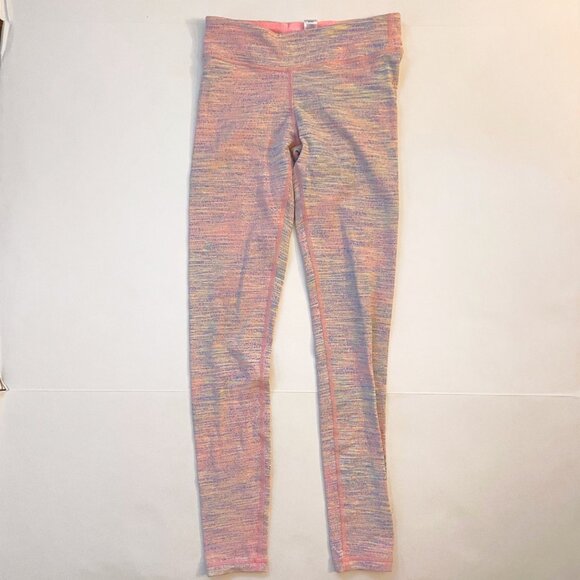 Ivivva Girls Pink Spacedye Leggings, Size 12 - Picture 1 of 4
